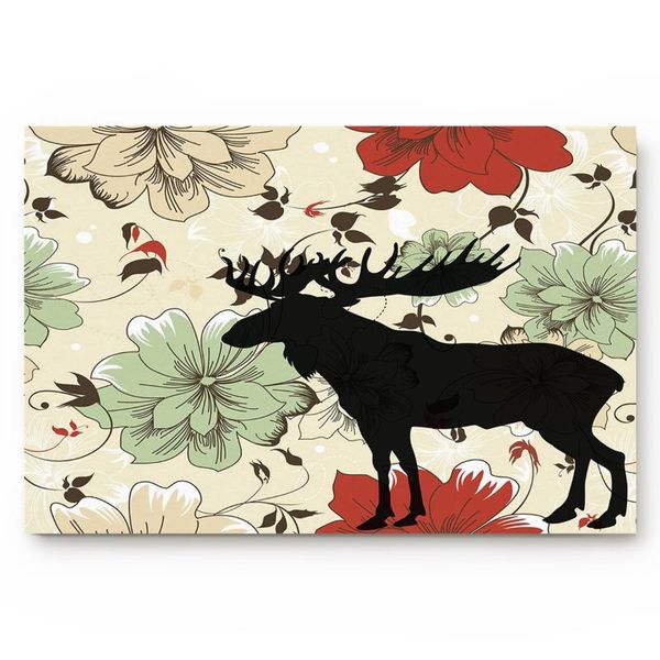 

cushion/decorative pillow colorful flowers elk door mats kitchen floor bath entrance rug mat absorbent indoor bathroom