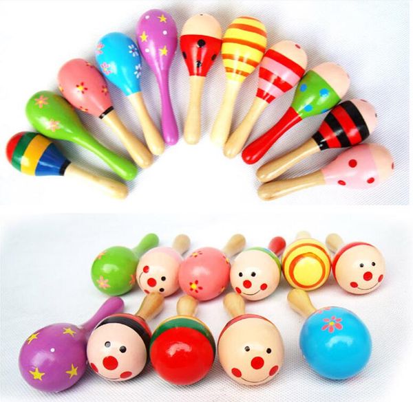 Bebek Oyuncakları Çocuklar Ahşap Çıngırak Maracas Cabasa Müzik Enstrüman Kum Hammer Orff Enstrüman Maraakaslar Bebek Oyuncak