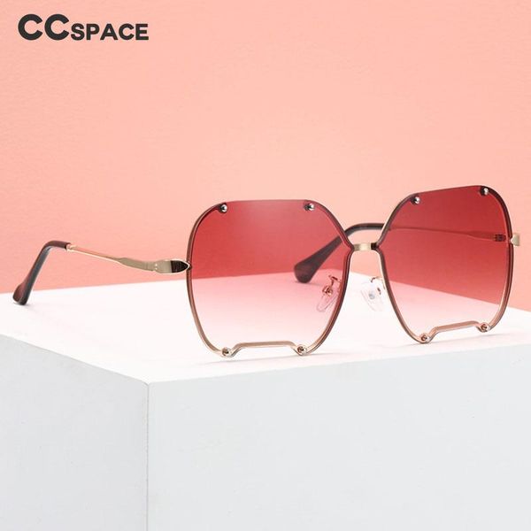 

sunglasses 46880 ins trend personality rimless fashion men's and women's net red street shooting sunshade uv400 retro glasses, White;black