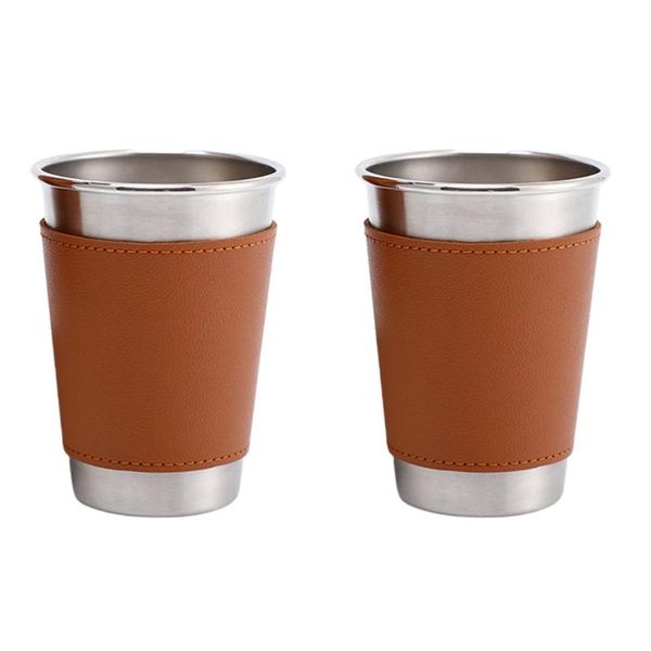 

mugs 2pcs beer bar portable cups beverage storage simple