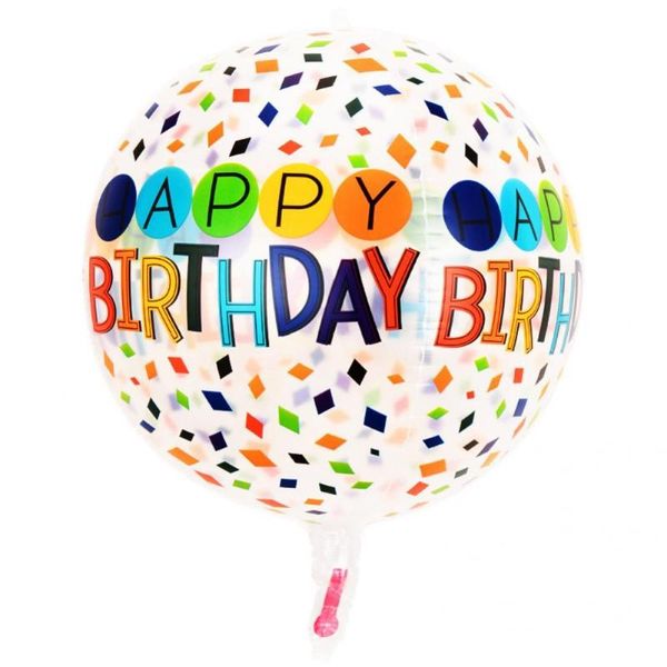 

party decoration 5pcs/set birthday balloons strong colorful 4d 4 colors optional round shaped decorative for home