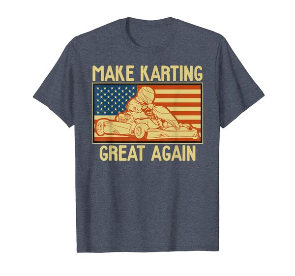 

go kart tee make karting great again shirt, White;black