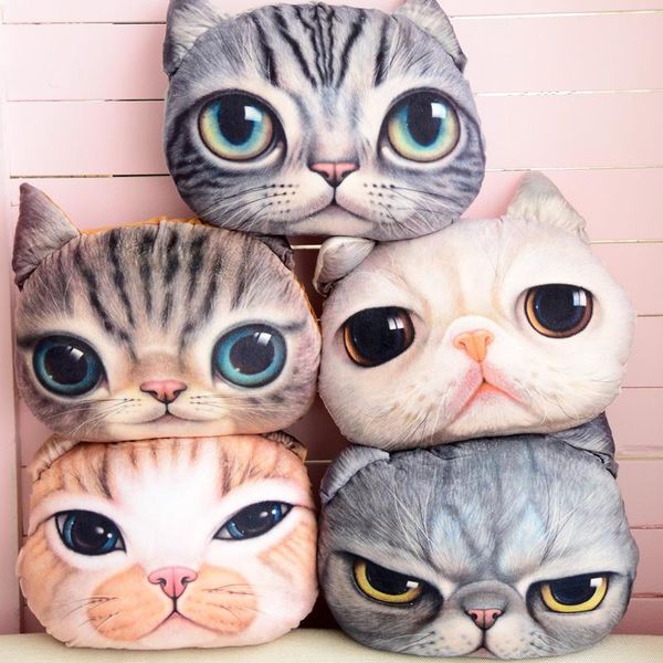 

creative cartoon pillow decorative cat cushion dog and cute nap seat waist washable cushion/decorative