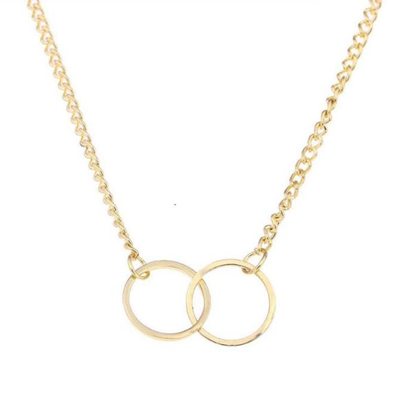 

simple pendant necklace round series clavicle chain, Silver
