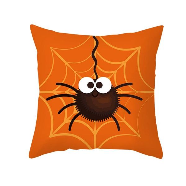 

pillow case 4-piece set home furnishing cartoon pumpkin halloween hugging pillowcase peach skin office sofa cushion cover