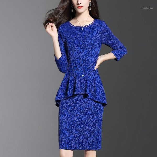 

casual dresses autumn outfit nail bead sequined long sleeve bodycon women o neck ol european fashion dress vintage blue clothes, Black;gray