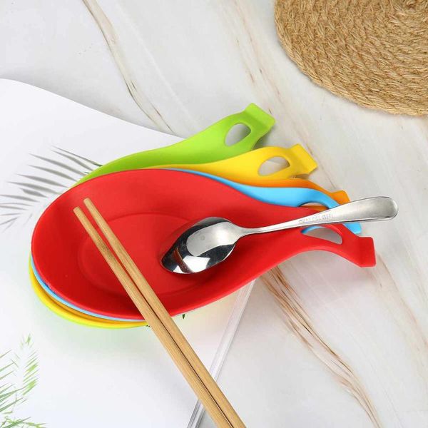 

mats & pads grade silicone spoon pad flavor dish high temperature seasoning soup kitchen accessories durable