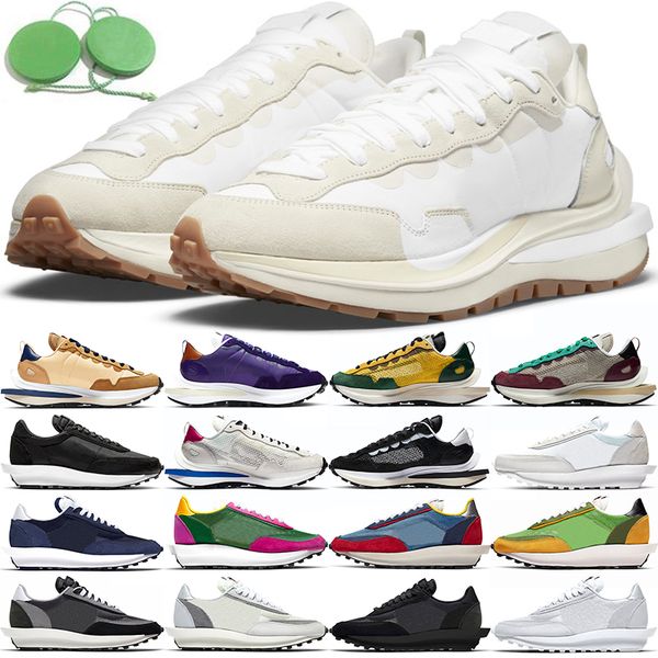 

vapourwaffle runnning shoes mens womens sneakers ldwaffle sesame dark iris royal fuchsia tour yellow villain red sports chaussure with tag