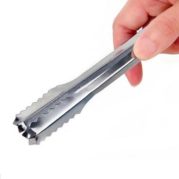 

ice buckets and coolers 1pcs stainless steel barbecue bbq clip bread clamp tong tool bar kitchen accessories