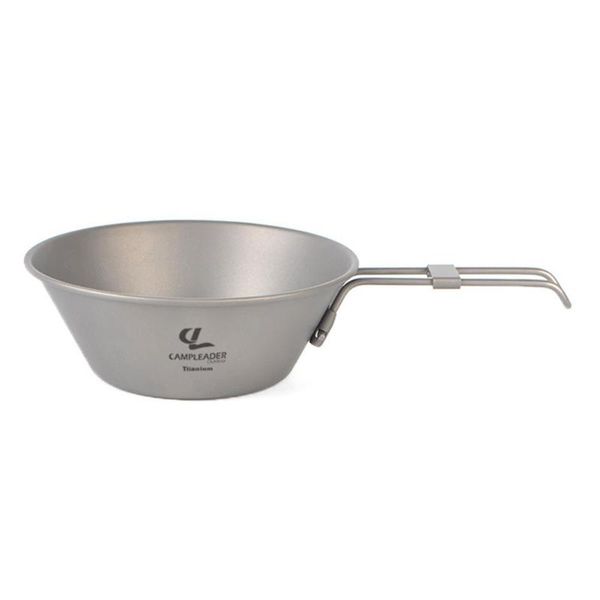 

camp kitchen 300ml outdoortitanium folding bowl tableware anti-scald anti-fall portable foldable titanium camping rice