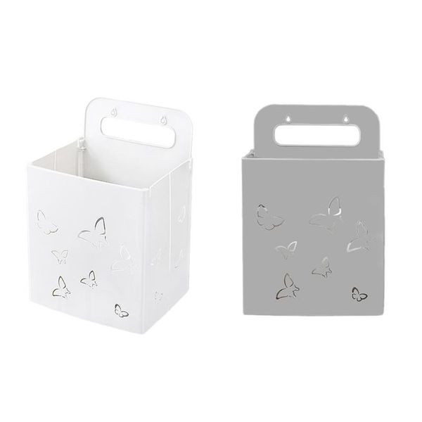 

foldable storage basket multi-function non-marking without punching wall hanging laundry & organization