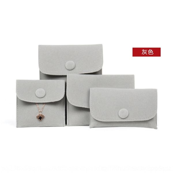 

f6fj packaging boxes jewelry boxes flannel purse button thickened fine velvet ring necklace jewelry storage bag storage bag walletbutton wa, Black;white