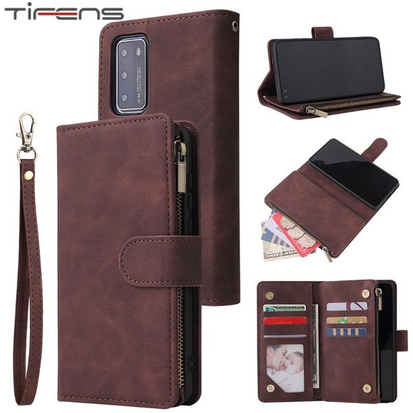 

leather zipper wallet case for huawei p40 p30 mate 30 pro honor 10 20 lite 10i 20i p smart plus 2021 nova 6se 5i 4e phone cover cell cases