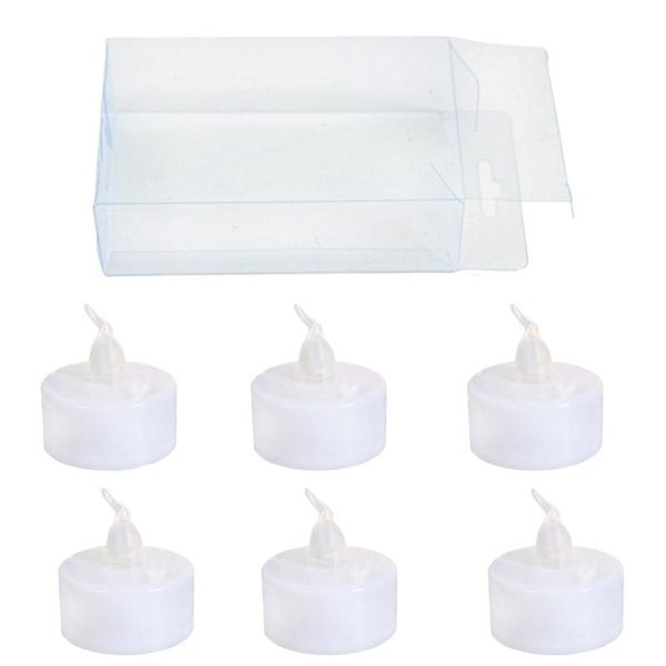 

candles high-quality 6-piece color-changing led tea light flameless candle with color battery-powered fake