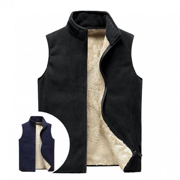 

men' tank warm fabulous solid color fall waistcoat plus size autumn vest for adult, White;black