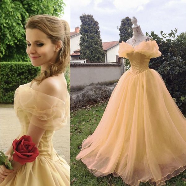 

princess ball gown quinceanera dress 2022 off shoulder champagne organza prom party gowns, Blue;red