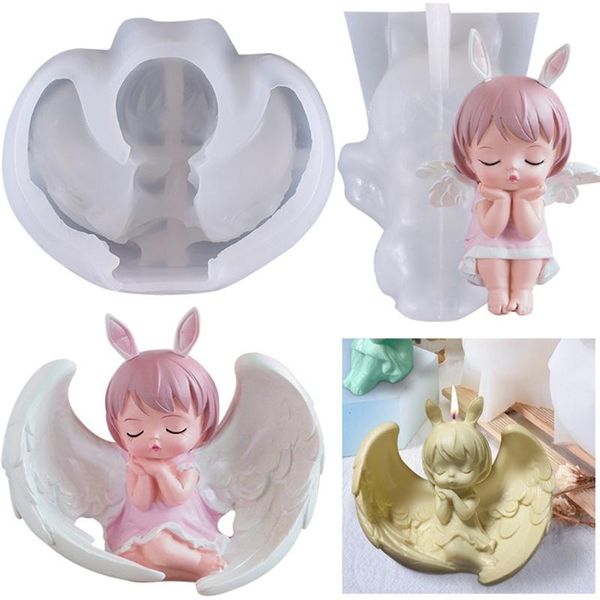 

craft tools angel princess candle epoxy resin mold plaster silicone mould diy crafts home decorations ornaments casting