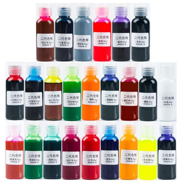 

pcs/set 10g diy handmade jewelry crafts making coloring pigment uv crystal glue gel oily solid color resin dye powder gift sets