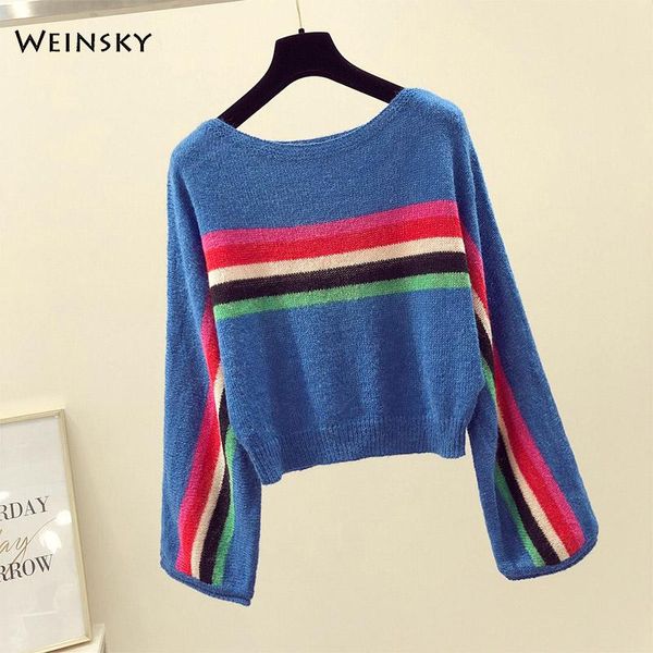 

women's sweaters women knitted jumper sweater and pullovers korean fashion style o-neck autumn 2021, White;black