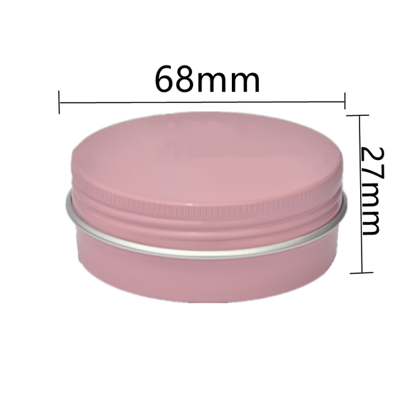 

storage bottles & jars 50/100pcs 60g pink aluminum tins cream boxs handmade soap pots threaded box makeup cosmetic refillable containers