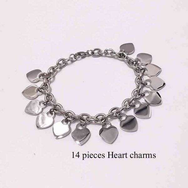 

fashion sier rose gold chains women bracelets stainls please return to heart charms pulsera t letters, Golden;silver
