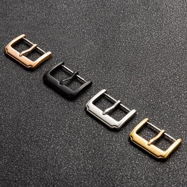 

watch bands strap pin buckle stainless steel silicone smart universal accessories, Black;brown