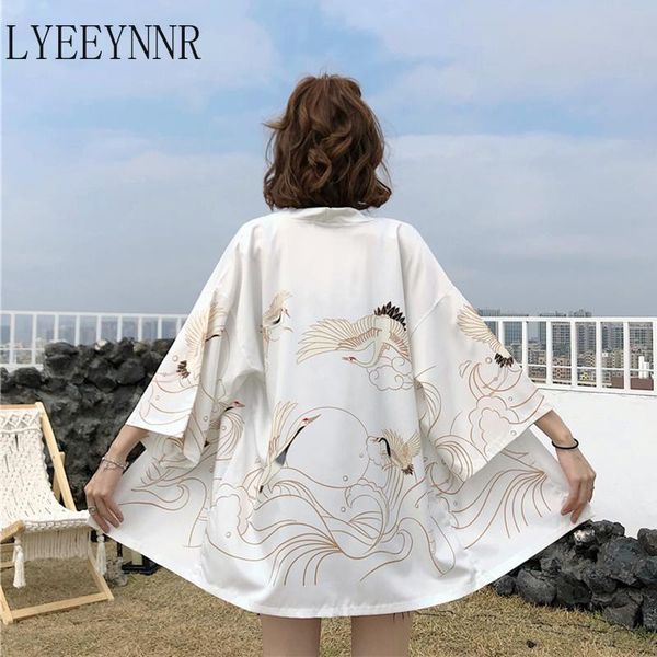 

women's jackets lyeeynnr japanese kimono women 2021 cardigan beach kimonos traditional cosplay yukata female 506, Black;brown