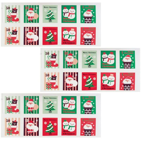 

gift wrap 500pcs fashionable christmas labels stamp envelope packing sealing stickers