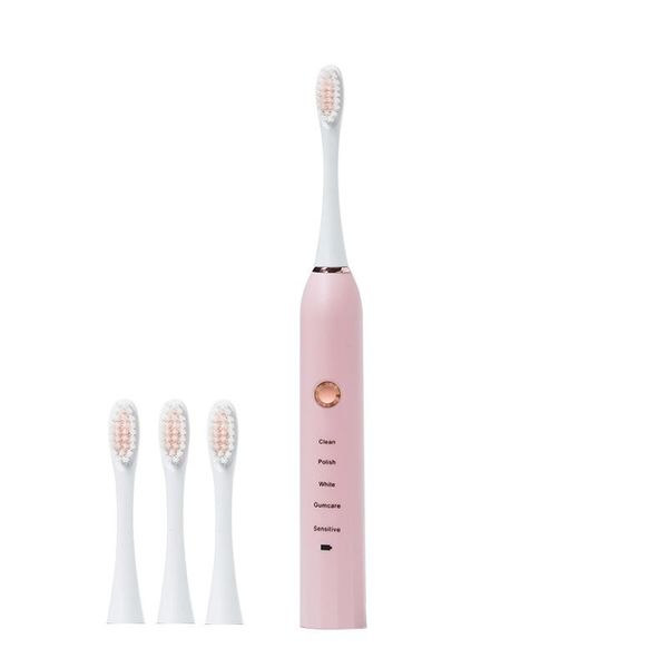 

smart electric toothbrush waterproof black soft bristle tooth brush