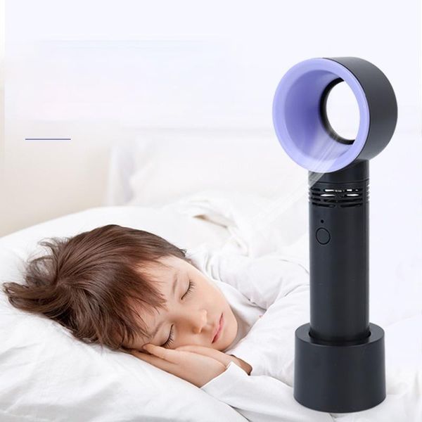 

party favor portable bladeless fan handheld usb rechargeable cooler no leaf handy cooling air mini deskfans for outdoor