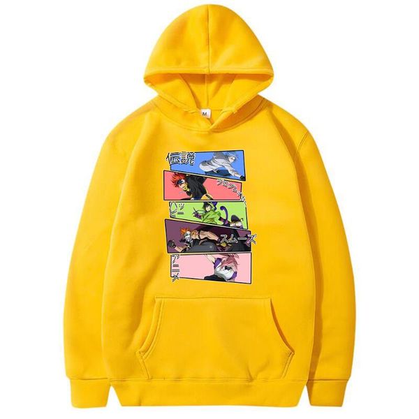 

men's hoodies & sweatshirts 2021 winter and autumn the infinity anime cozy reki snow pullovers streetwear, Black