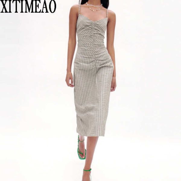 

za summer woman party night dress fashion slit slim midi off shoulder sling es vestidos 210604, Black;gray