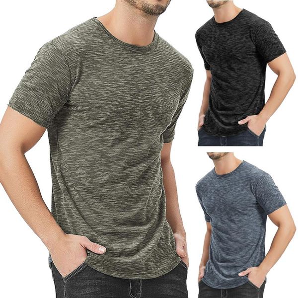 

men's t-shirts mens t shirts casual short sleeve regular fit basic tees male o-neck tshirt clothing man t-shirt, White;black
