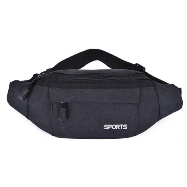 

fanny pack women's belt bag double zipper oxford cloth crossbody purse man breathable waist chest phone pouch bags