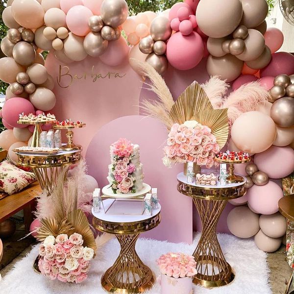 

party decoration wedding supplies red bean paste color latex balloon garland arch birthday background globos baby shower