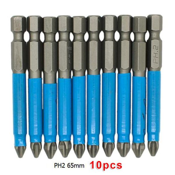 

professional drill bits 10pcs hex shank anti-slip design electric hand cross screwdriver set