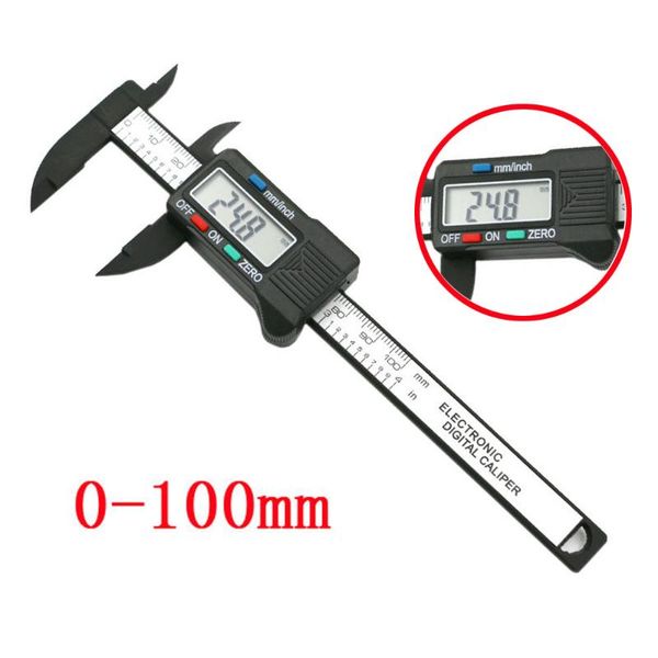 

professional hand tool sets 100mm/4inch lcd digital electronic carbon fiber vernier caliper gauge micrometer woodworking gauging tools folda