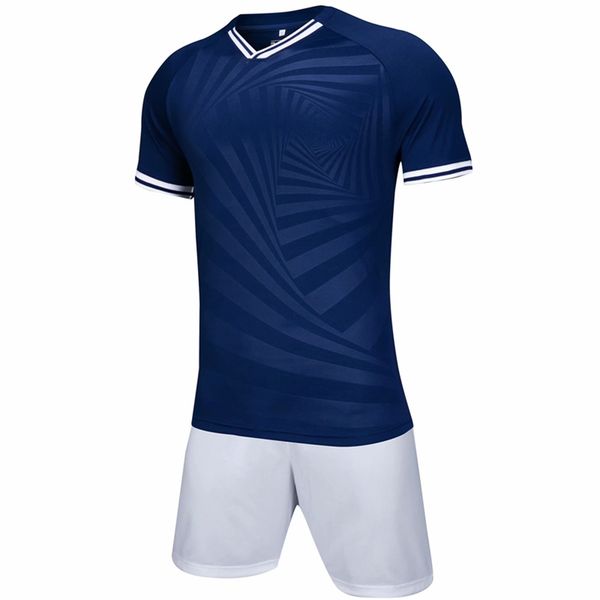 

blue football jerseys soccer clothes sets short sleeve tracksuit jersey, Black