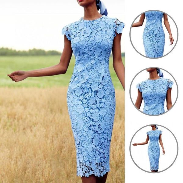 

women's swimwear lace dress sleeveless pencil for party, White;black