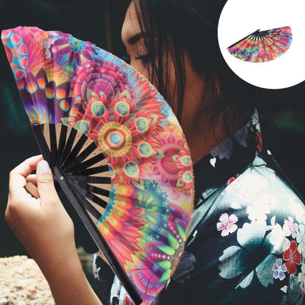 

elegant vintage style cloth folding fan art craft gift home decoration ornament other decor
