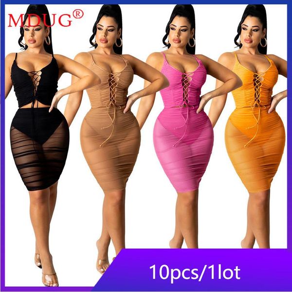

work dresses wholesale items bulk y2k dress sets 2021 summer bodycon skirts fashion solid bind two piece set ladies m7090, White;black