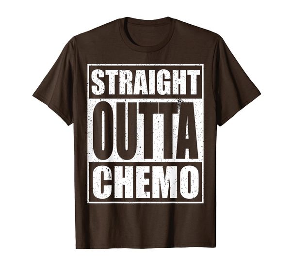 

straight outta chemo t-shirt funny battle cancer gift, White;black