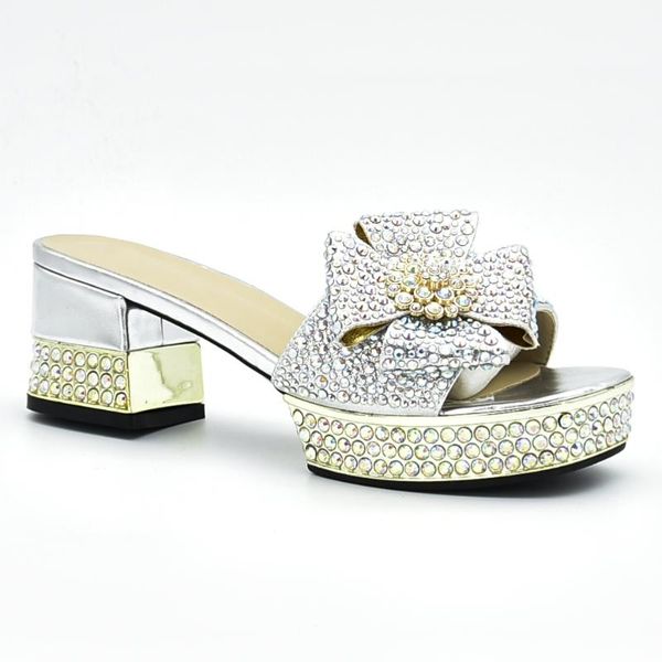 

dress shoes fashion womens open toe ladies sandals with heels latest african women wedding decorated rhinestone, Black