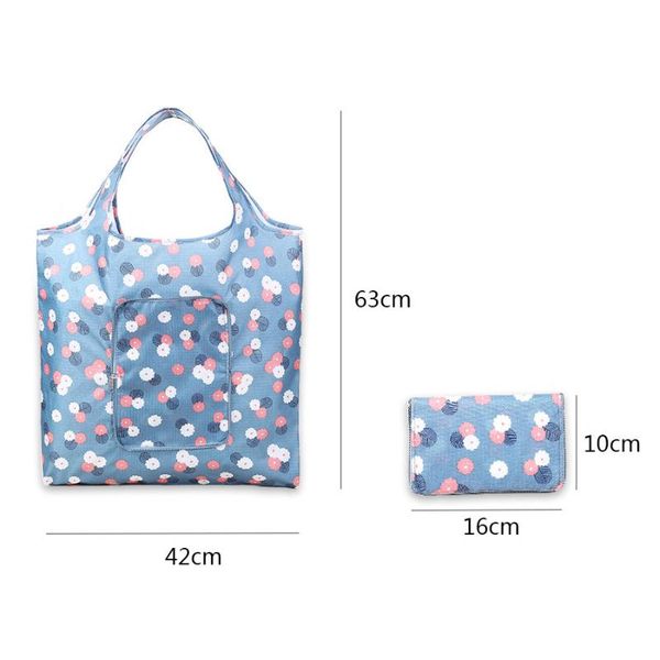 

shopping bags 2021 nylon eco tote bag flower foldable reusable folding grocery