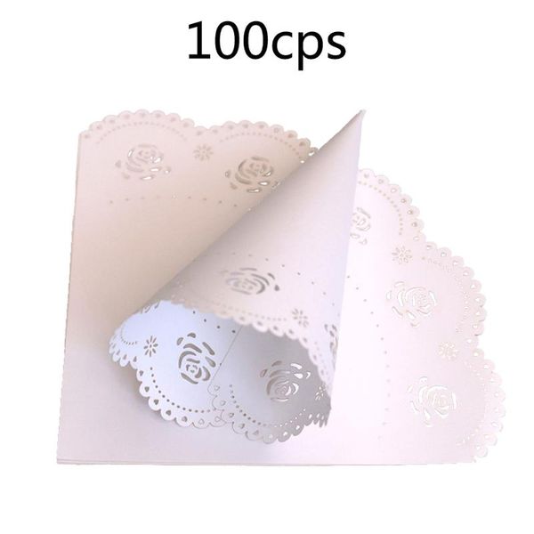 

party decoration 50/100pcs white scatter flowers confetti cone flower tube lightweight home diy crafts easy to use wedding paper