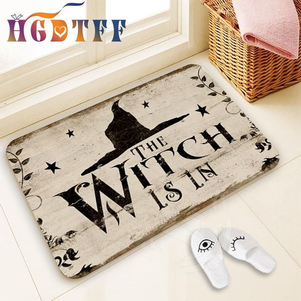 

party decoration halloween for home bathroom mat the witch is in pattern carpet bedroom kitchen