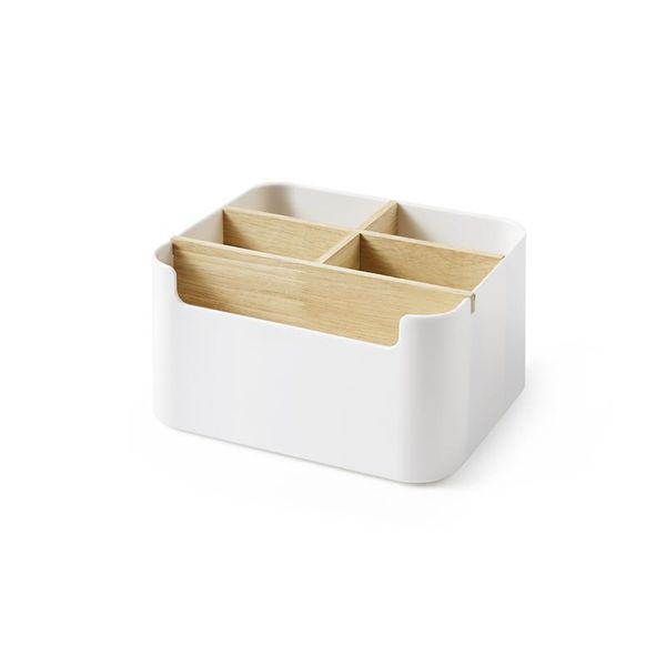 

storage boxes & bins 050 home multifunctional detachable wooden separator 5 grid deskreceiving box 18*14.3*9.5cm