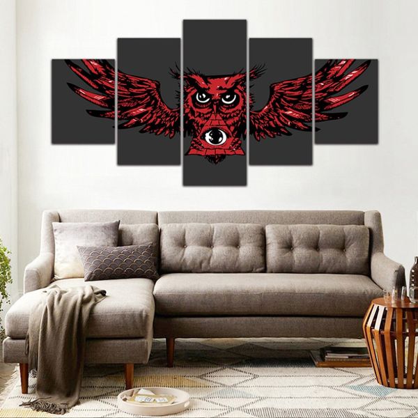 

5pcs/set unframed flying eagle print paintings living room decorative wall art