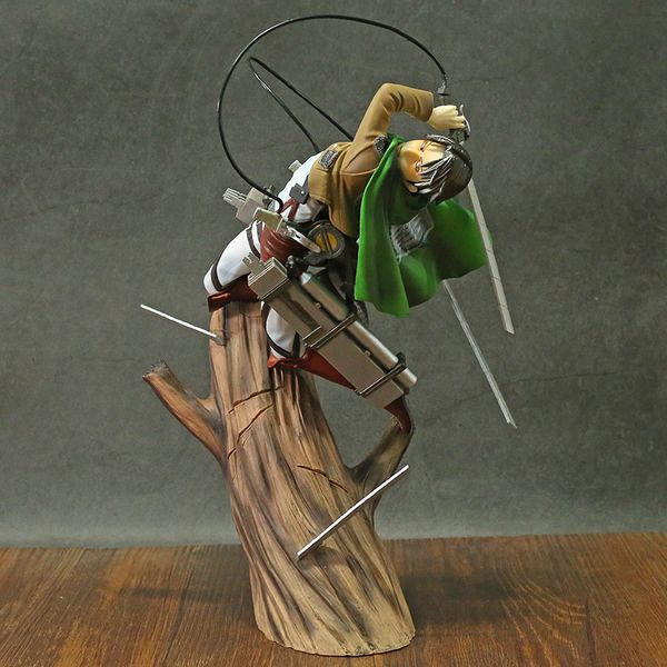 

Levi Figure Anime Attack on Titan Levi Ackerman Renewal Battle Damage Model Toys Doll Christmas Gift