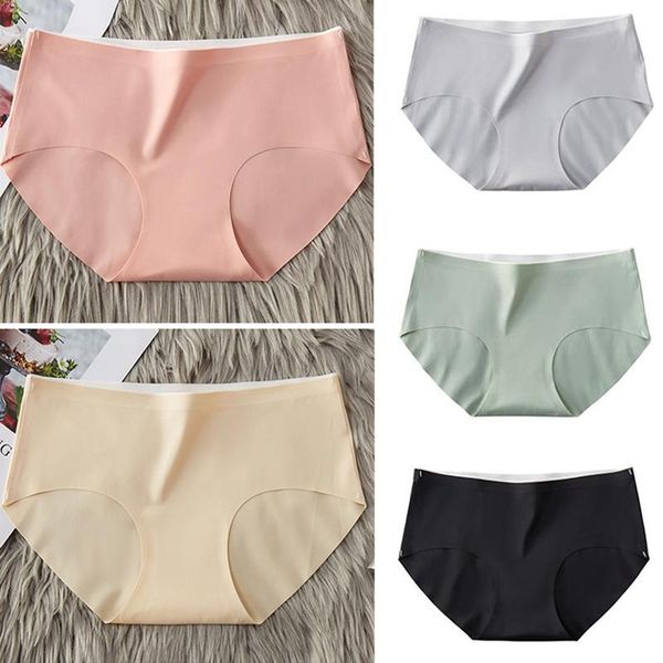 

women's panties cotton seamless girl hip-lifting mid-waist briefs, Black;pink